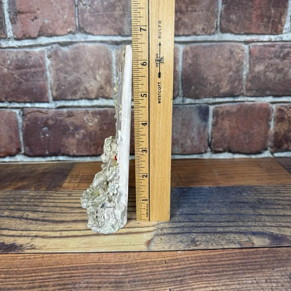 Vintage Thermometer 3D Resin Teddy Bear Spring Garden Cottagecore Country